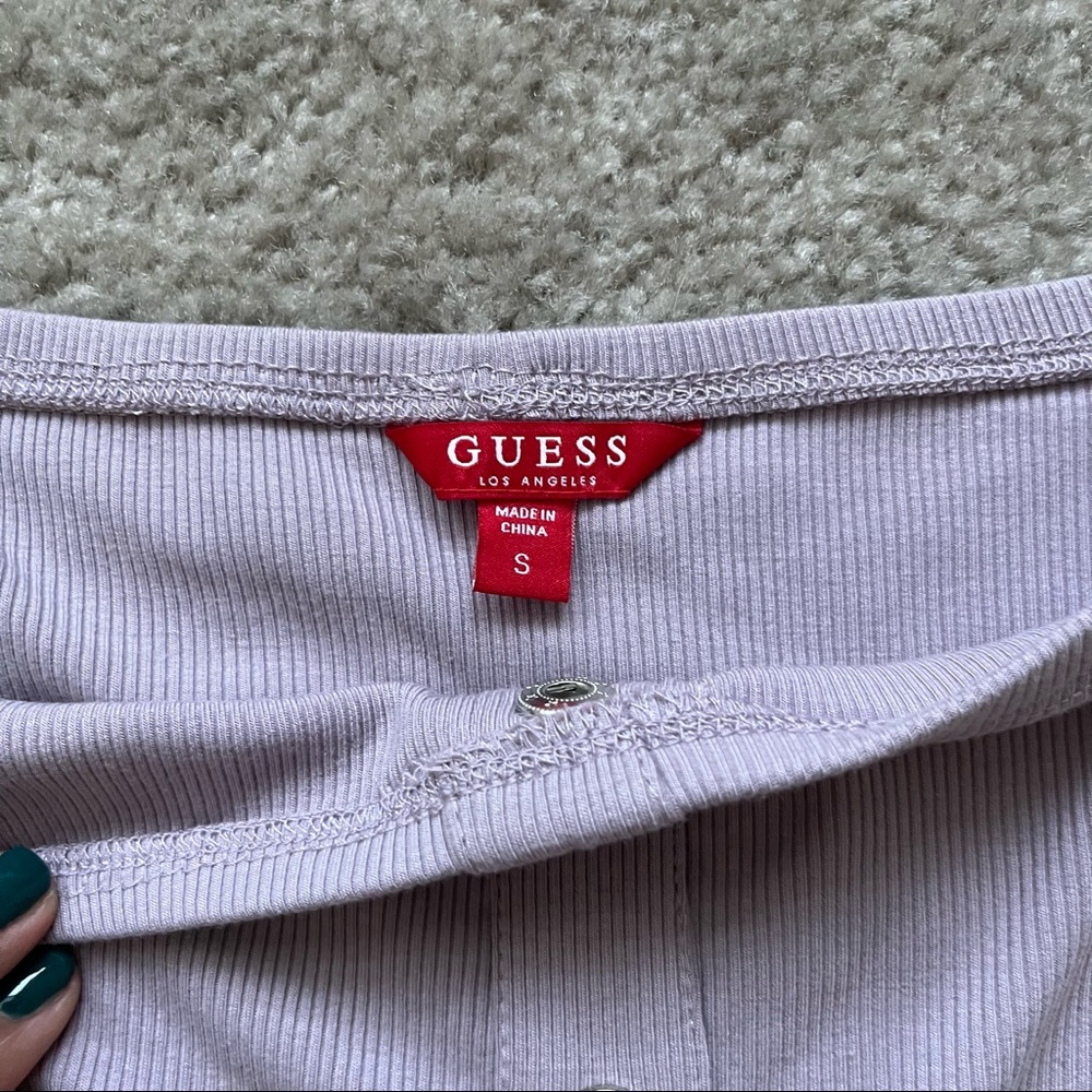 Guess - Ribbed Crop Top - Picture 2 of 4